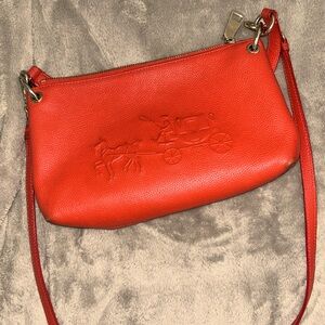 Vintage, Authentic Coach purse with cross body strap.